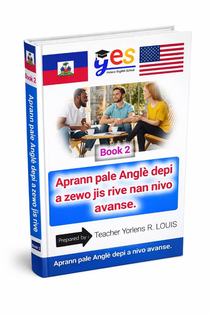 Book 2 — Aprann Pale Anglè Depi a Zewo Jis Rive nan Nivo Avanse book cover